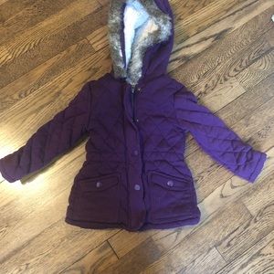 Purple toddler coat